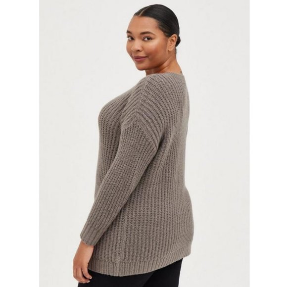 NWT Torrid 2 Lightning Bolt Chunky Pullover Tunic Sweater 2X 18 20 - Picture 4 of 9